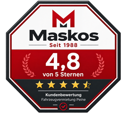 Maskos Kundenbewertung Siegel: 4,8 von 5 Sternen, seit 1988